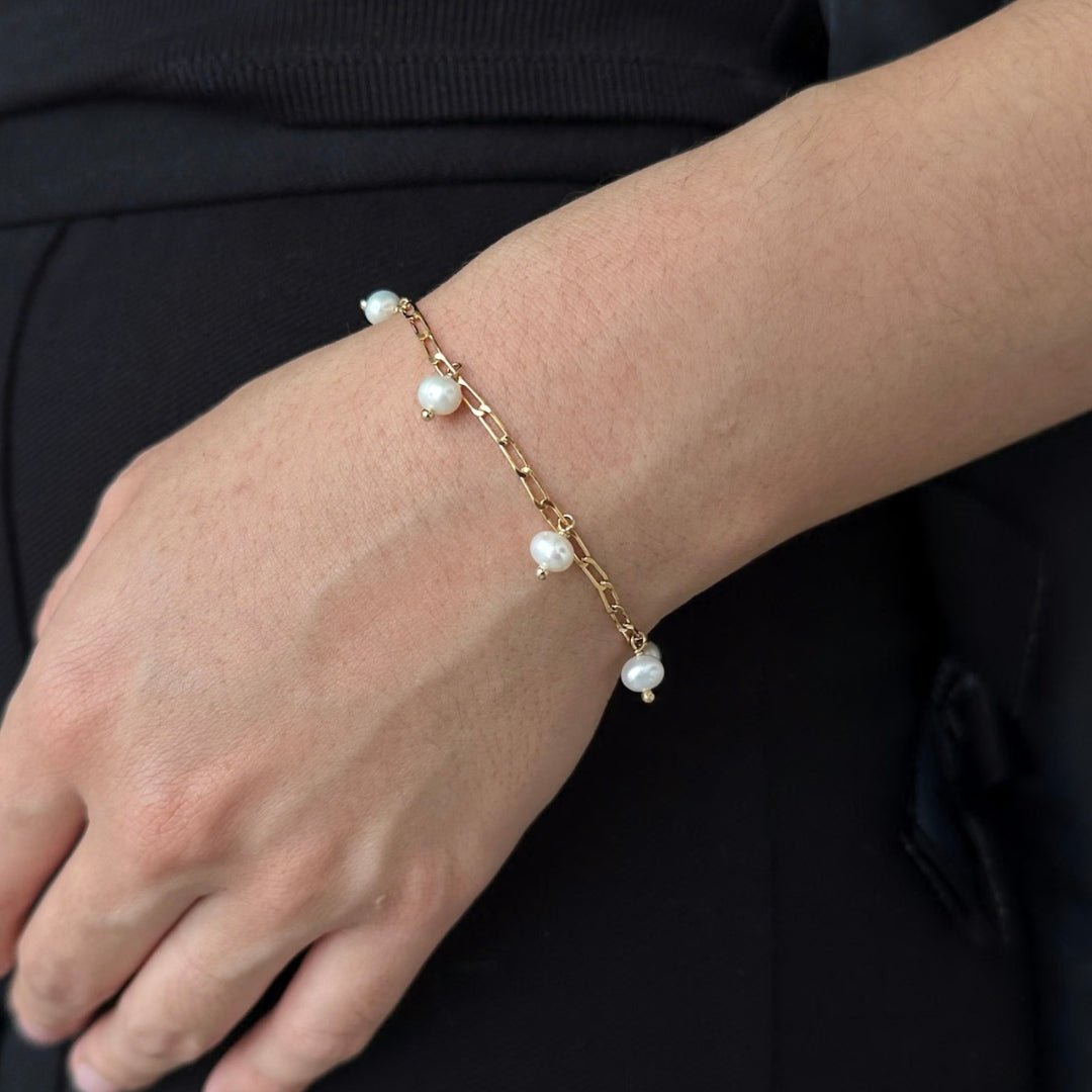 SOFT GLOW PEARL BRACELET - PULSERAS - Malandra Jewelry - TP2404