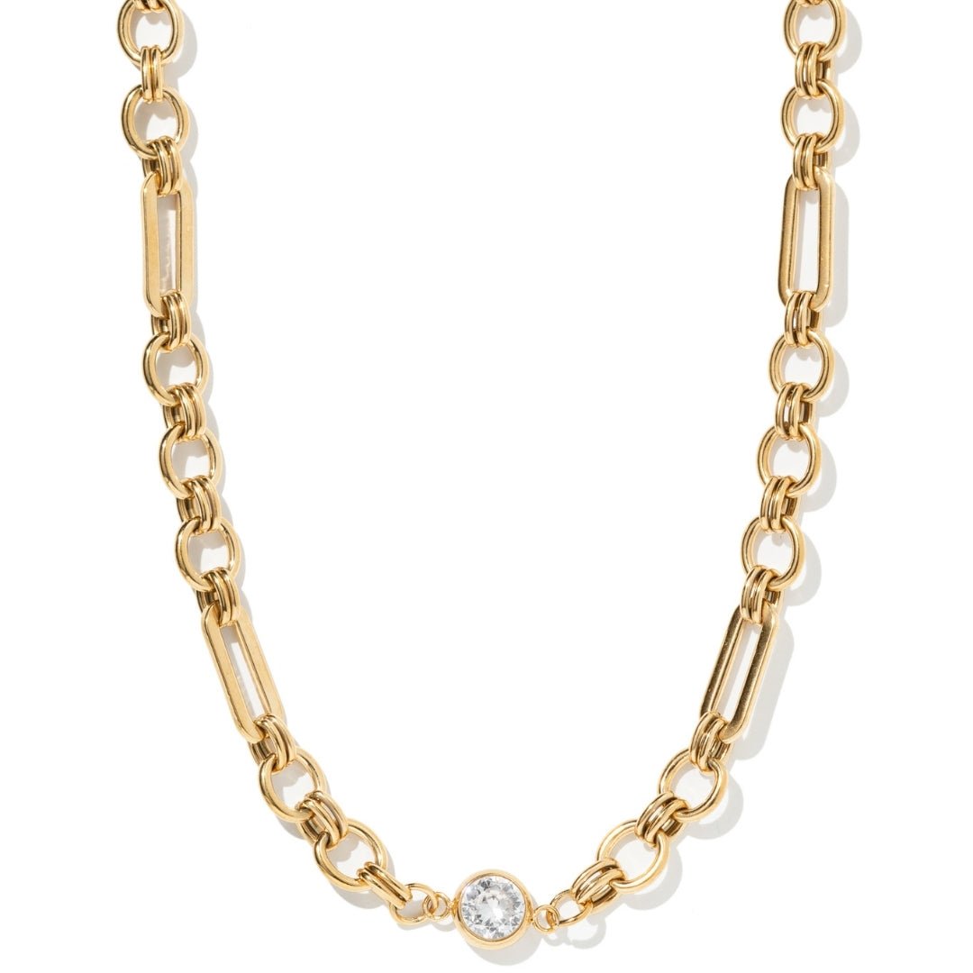 SOFT GOLDEN GLOW NECKLACE - COLLARES - Malandra Jewelry - EUWC301-JDN0306014
