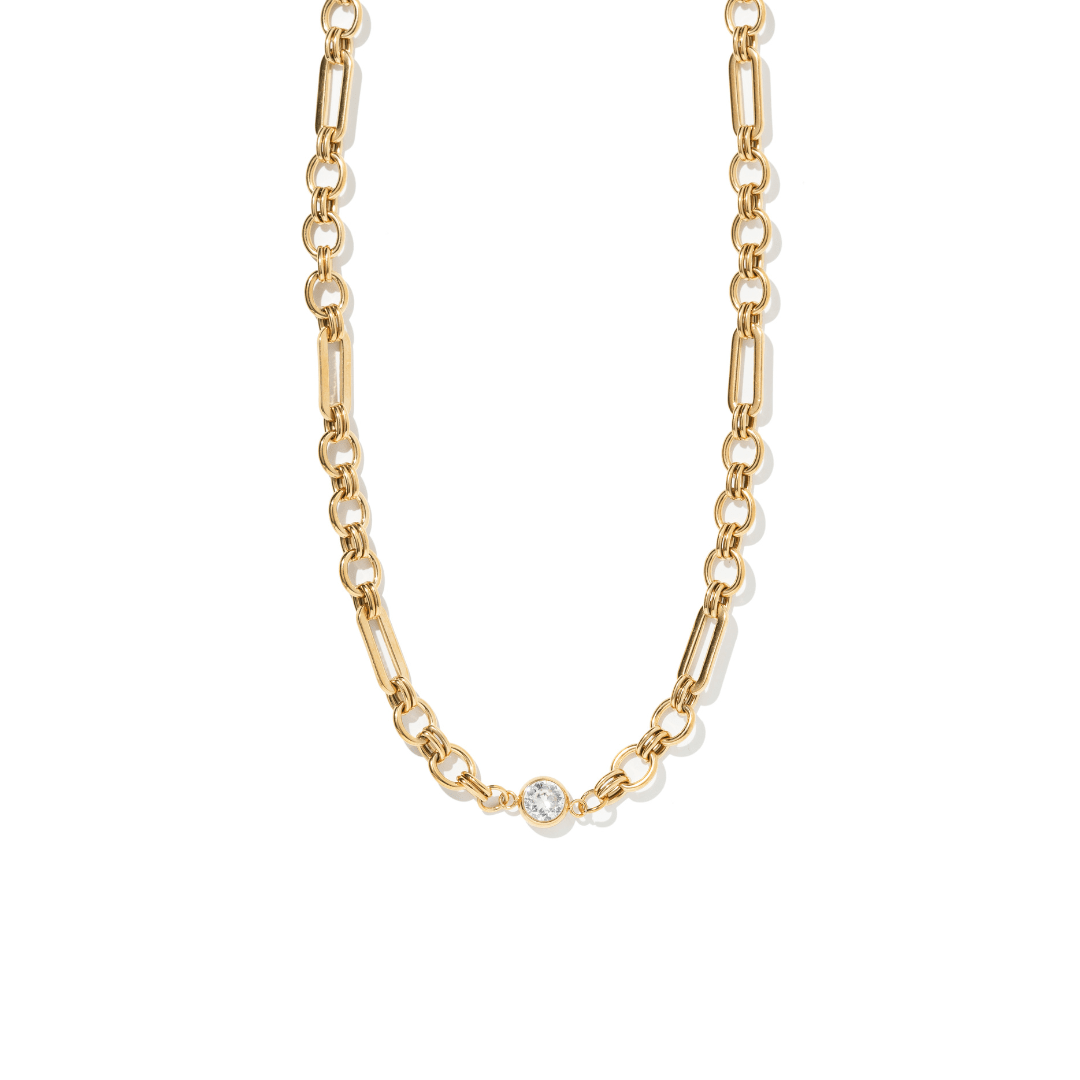 SOFT GOLDEN GLOW NECKLACE - COLLARES - Malandra Jewelry - EUWC301-JDN0306014
