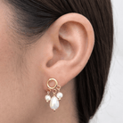 SOFT PEARL CLUSTER EARRINGS - ARETES - Malandra Jewelry - TA2223