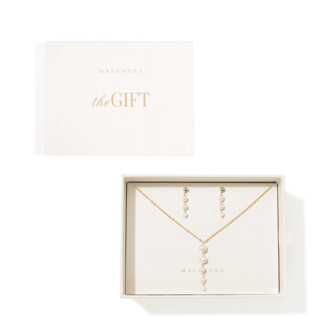 SOFT PEARL GIFT SET - SETS DE REGALO - Malandra Jewelry - SET195/TC2256/TA2258