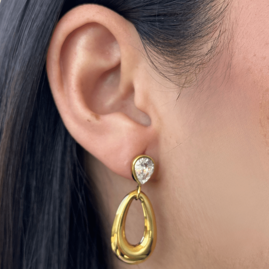 SOFT STATEMENT EARRINGS - ARETES - Malandra Jewelry - AA1573-T68988 / JDE0311119