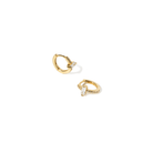 SPARK GOLDEN CROSS EARRINGS - ARETES - Malandra Jewelry - EAWA130-AAE616-1