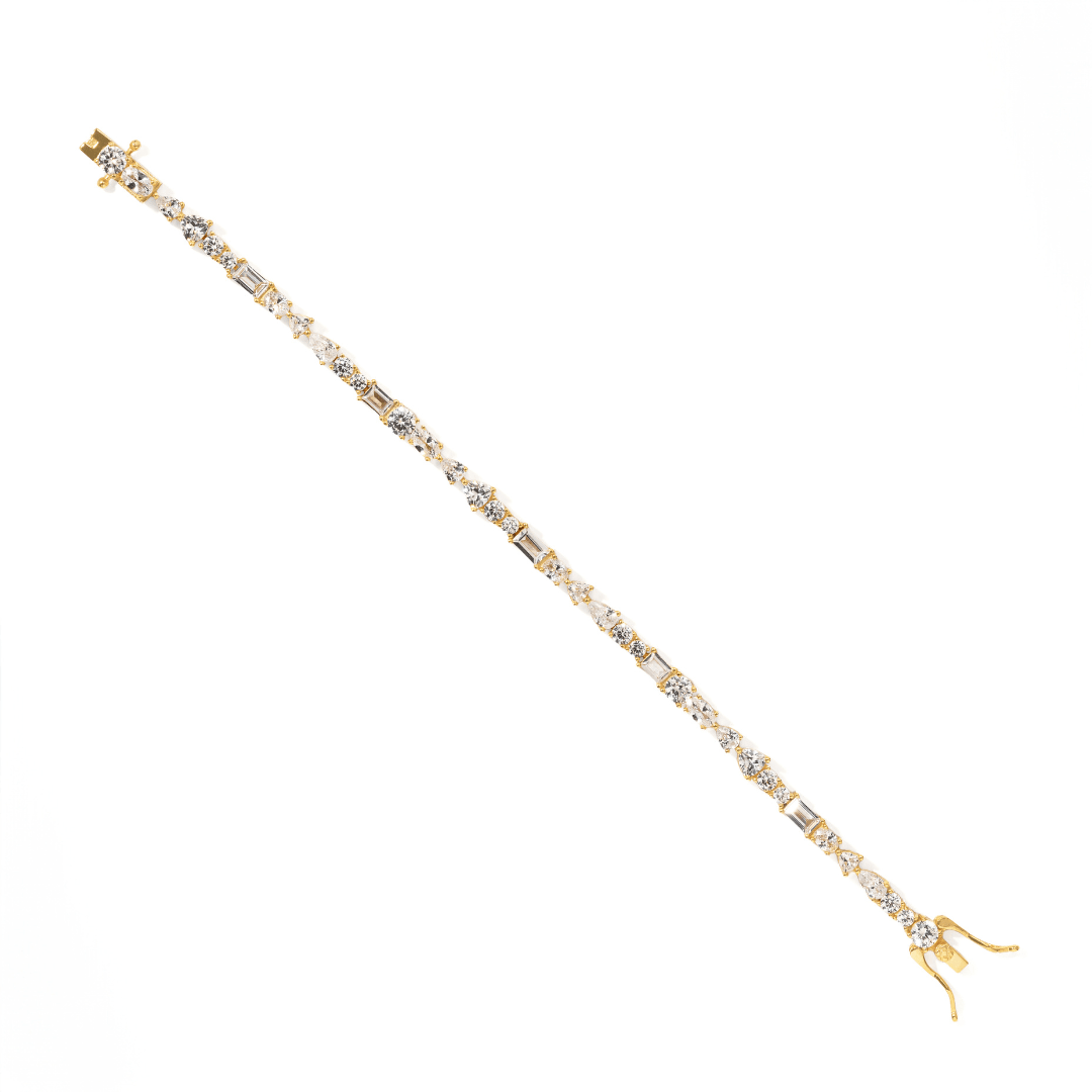 Spark Mixed Cut Bracelet - PULSERAS - Malandra Jewelry - LGP17-B-R4055