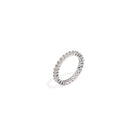 SPARK PAVE LINK SILVER RING - ANILLOS - Malandra Jewelry - ICR419.5.P