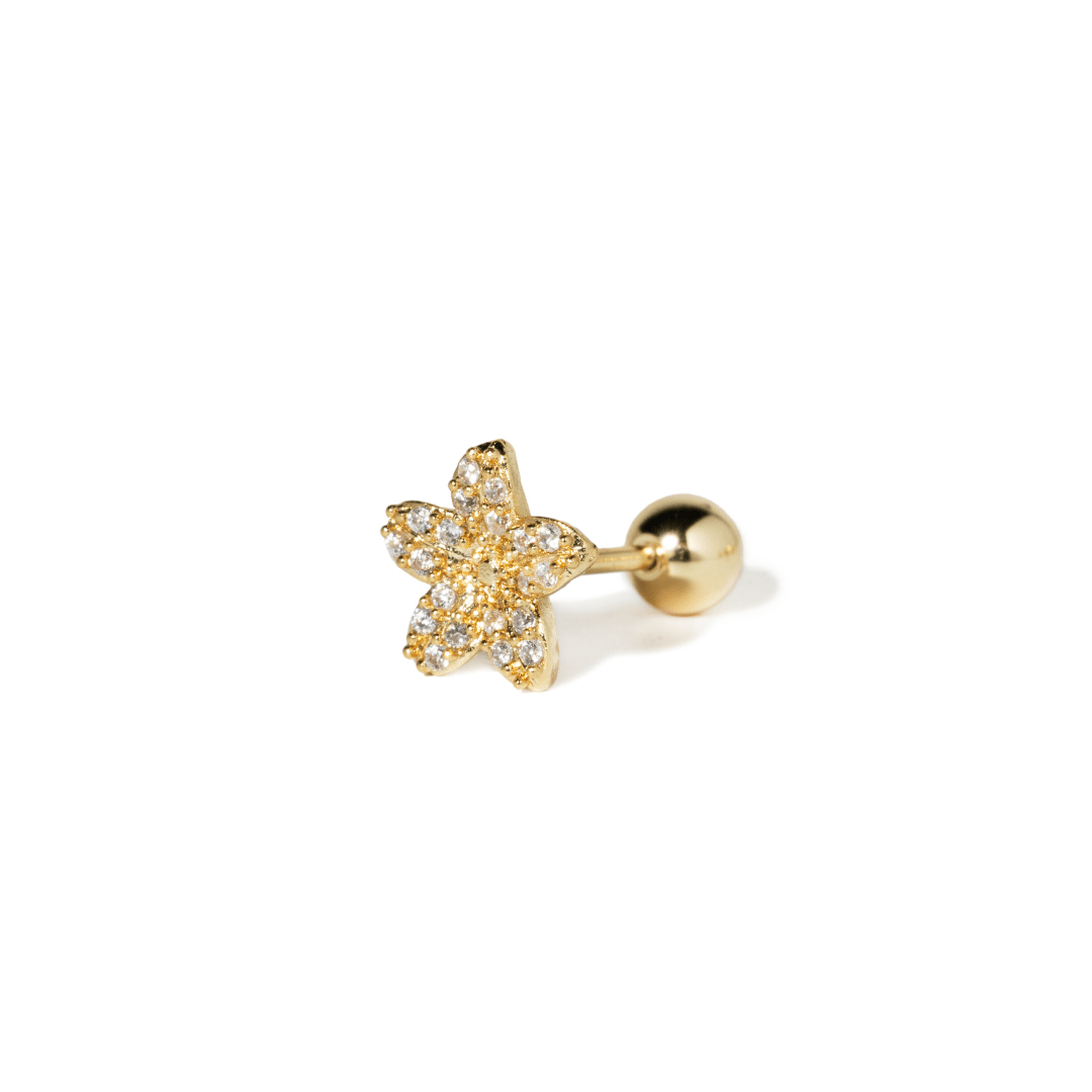 SPARKLE BLOOM PIERCING - ARETES - Malandra Jewelry - ZTA15