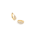 SPARKLING GOLDEN HOOPS - ARETES - Malandra Jewelry - ERA127 - 60246501696C