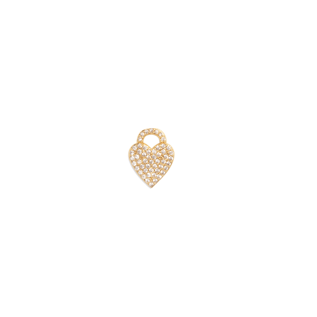 SPARKLING HEART CHARM - ACCESORIOS - Malandra Jewelry - TD1834