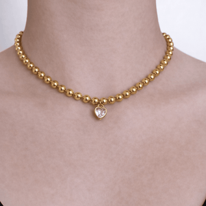 SPARKLING HEART NECKLACE - COLLARES - Malandra Jewelry - TC2261/EYHC13