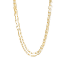 STACKED GOLD LINK NECKLACE - COLLARES - Malandra Jewelry - TC2267
