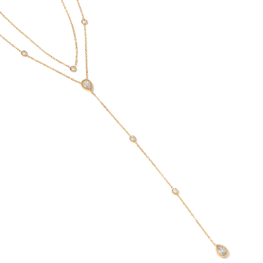 STARDUST LARIAT NECKLACE - COLLARES - Malandra Jewelry - EUWC567-JDN0201309