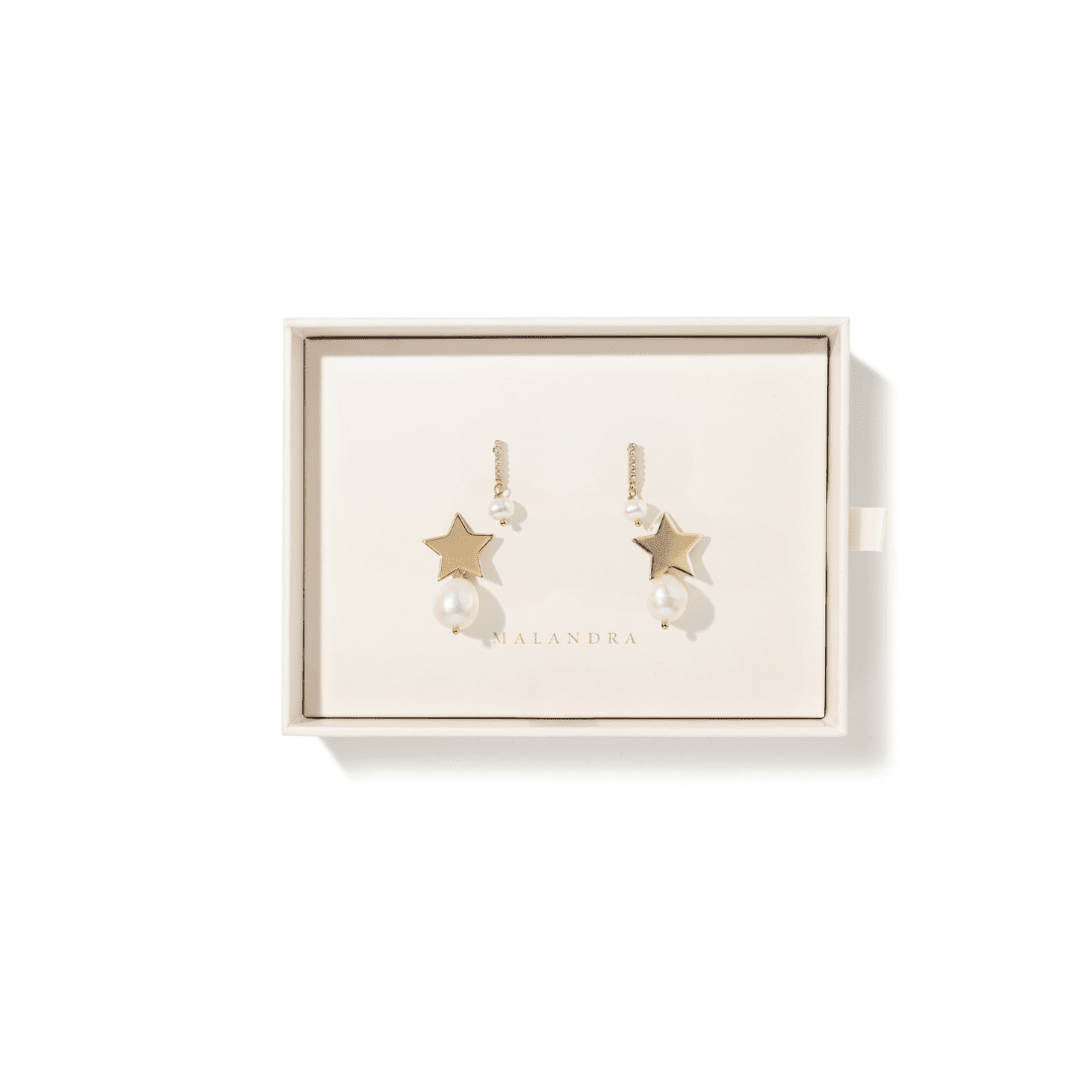 STARLIGHT PEARL GIFT SET - SETS DE REGALO - Malandra Jewelry - SET168 TA2166/TA1639