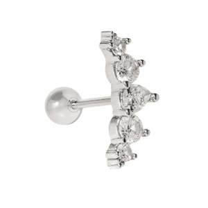 Starry Climber Silver Piercing - ARETES - Malandra Jewelry - ZTA41.P-EGD1761K