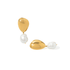 STATEMENT PEARL EARRINGS - ARETES - Malandra Jewelry - EUWA343-JDE0110019