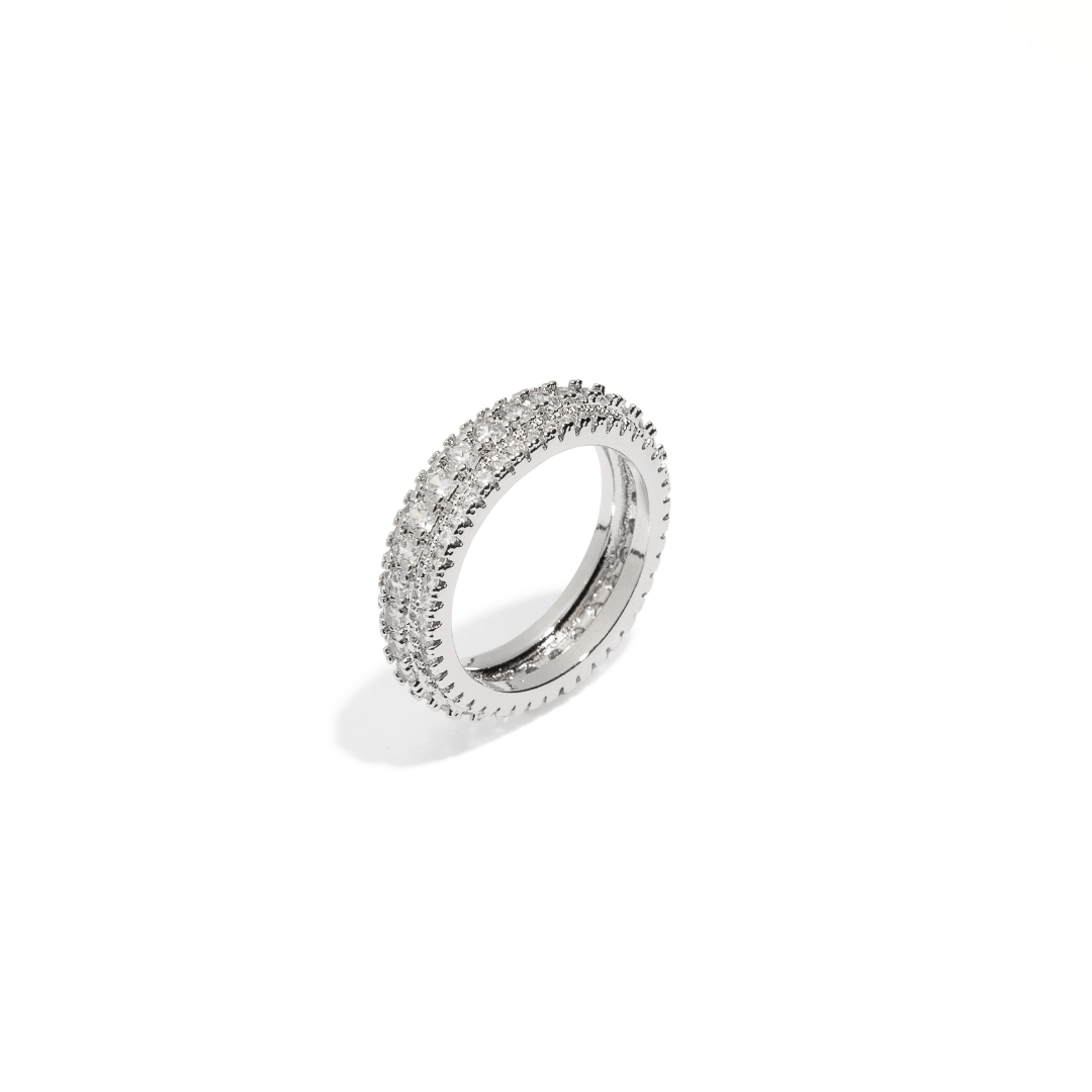 STATMENT GLIMMER SILVER RING - ANILLOS - Malandra Jewelry - EYHR4.6 - 1601256859754