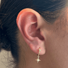 STELLAR SPARK HOOPS - ARETES - Malandra Jewelry - ERA156 - 60250711590C
