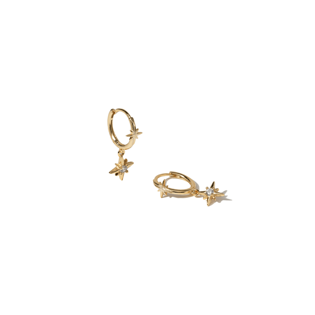 STELLAR SPARK HOOPS - ARETES - Malandra Jewelry - ERA156 - 60250711590C