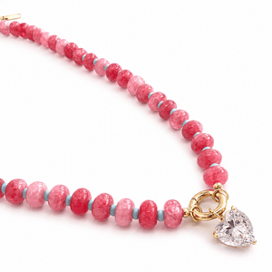 Strawberry Heart Necklace - COLLARES - Malandra Jewelry - EUWC579-JDN0106056-PK