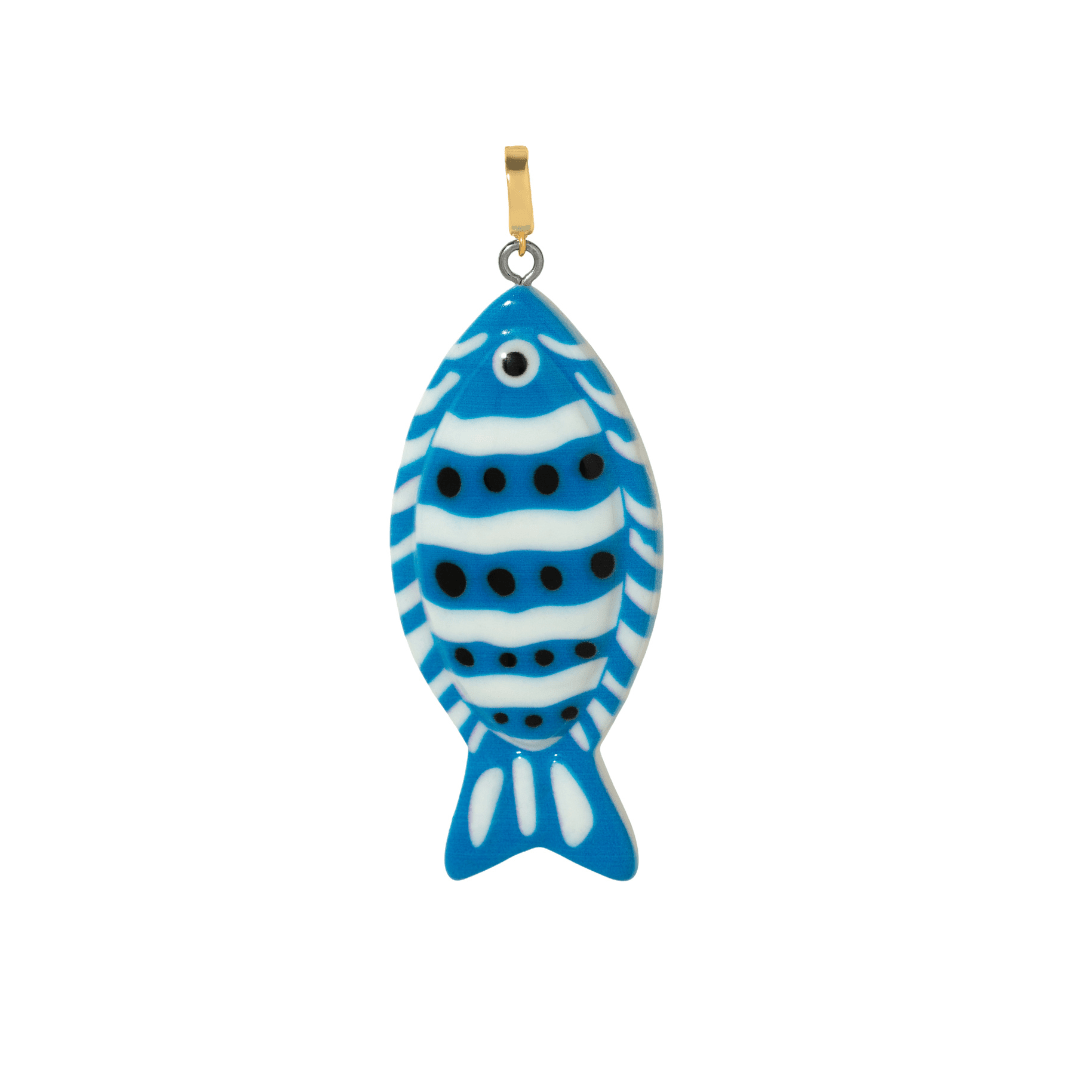 Striped Fish Charm - DIJES - Malandra Jewelry - TD2609
