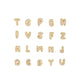 SUBTLE SHINE GOLD INITIAL - DIJES - Malandra Jewelry - AD1447.B - J64258