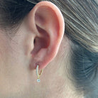 SUBTLE SPARK HUGGIES - ARETES - Malandra Jewelry - AA1402 - B99954