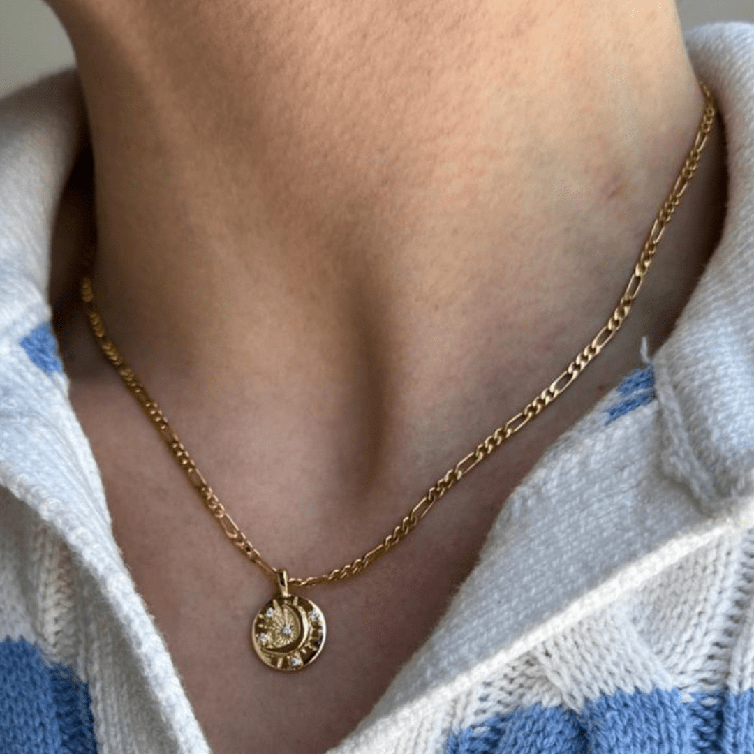 SUN & MOON GLOW NECKLACE - COLLARES - Malandra Jewelry - TC2314