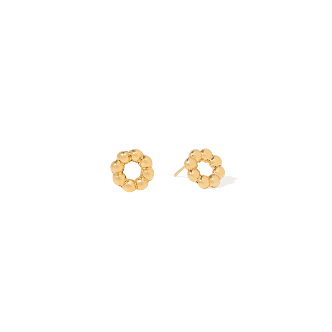 SUNBURST STUDS - ARETES - Malandra Jewelry - VCA282-3958