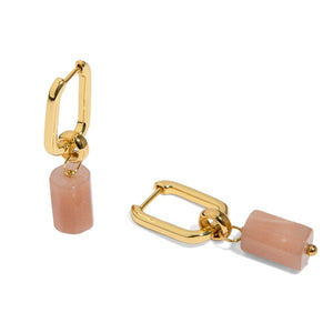 SUNSTONE AURA EARRINGS - ARETES - Malandra Jewelry - TA1622