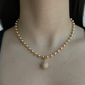 SUNSTONE BEADED NECKLACE - COLLARES - Malandra Jewelry - TC2294 / EYHC13
