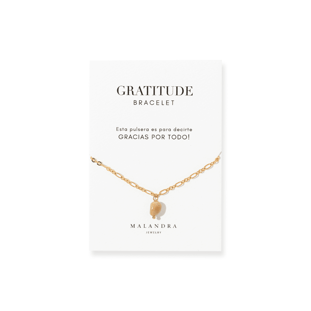 SUNSTONE GLOW GRATITUDE BRACELET - PULSERAS - Malandra Jewelry - TP2214