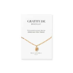 SUNSTONE GLOW GRATITUDE BRACELET - PULSERAS - Malandra Jewelry - TP2214