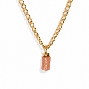 SUNSTONE V AURA NECKLACE - COLLARES - Malandra Jewelry - TC1176