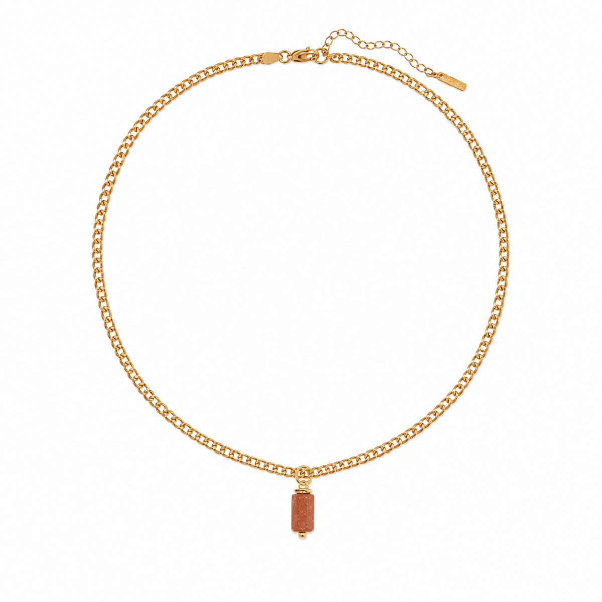 SUNSTONE V AURA NECKLACE - COLLARES - Malandra Jewelry - TC1176