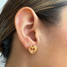 SWEET HEART EARRINGS - ARETES - Malandra Jewelry - VCA230 - 4000