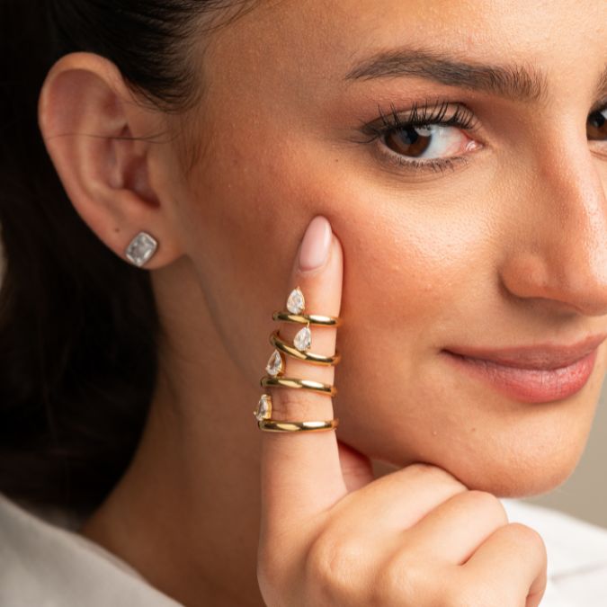 TEAR DROP ICON RING - ANILLOS - Malandra Jewelry - EUWR257.4-DZJDR202506235NINA