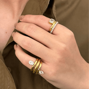 TEAR DROP ICON RING - ANILLOS - Malandra Jewelry - EUWR257.6 - DZJDR202506235NINA