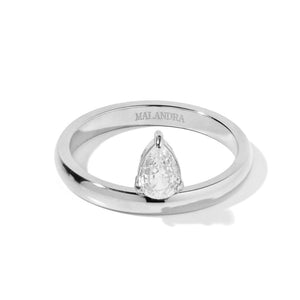 TEAR DROP SILVER ICON RING - ANILLOS - Malandra Jewelry - EUWR257.6.P-DZJDR202506235NINA-S