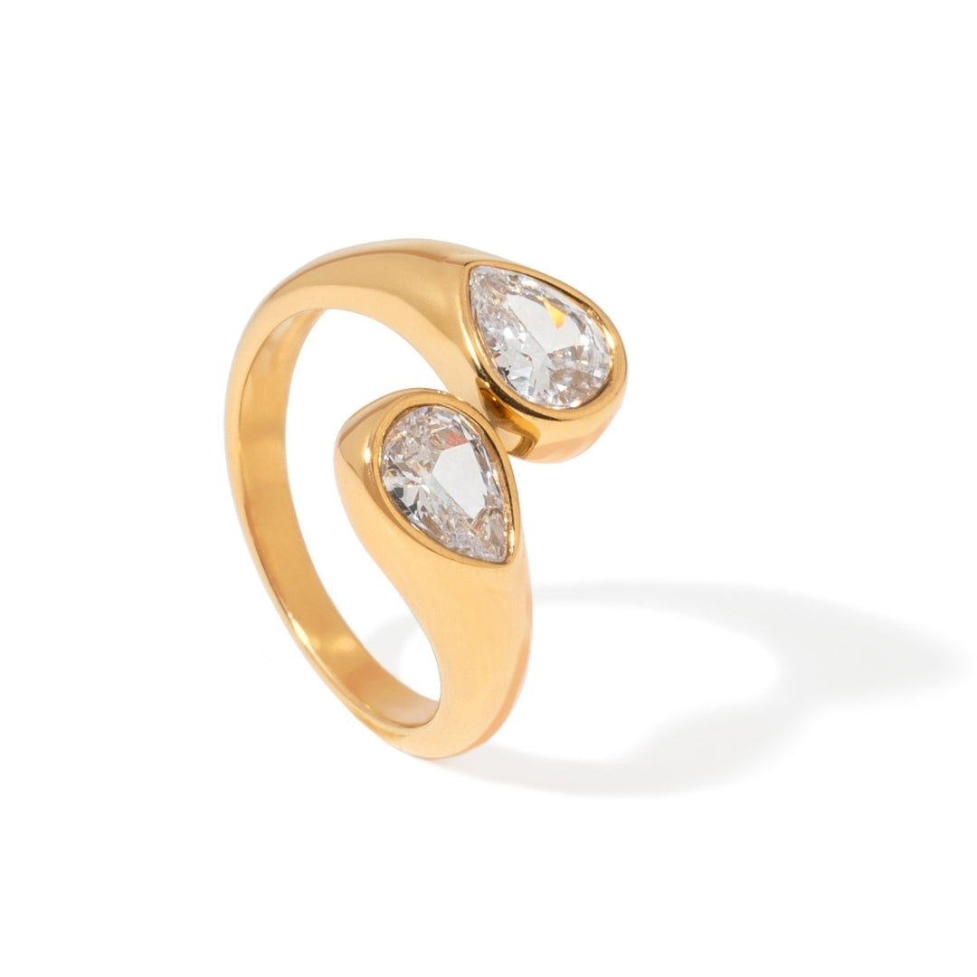 TEARDROP GLOW RING - ANILLOS - Malandra Jewelry - EUWR435-JDR2406008