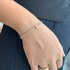 TENNIS INITIAL LUXE BRACELET - PULSERAS - Malandra Jewelry - EUWP232.E - JDB0305011 - E