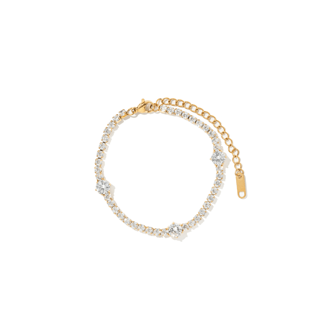 TENNIS ROUND RADIANCE BRACELET - PULSERAS - Malandra Jewelry - EUWP381-JDB0311105