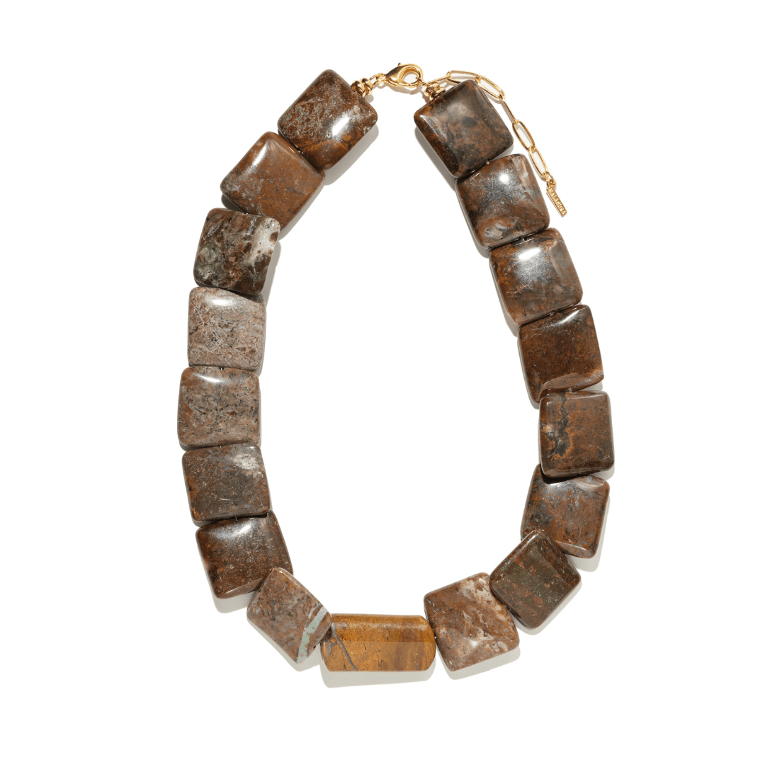 TERRACOTTA JASPER TERRA NECKLACE - COLLARES - Malandra Jewelry - TC2136