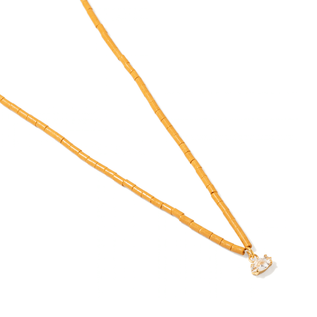 Terracotta Marquise Gaia Necklace - COLLARES - Malandra Jewelry - TC2699