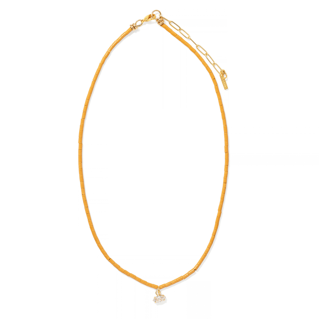 Terracotta Marquise Gaia Necklace - COLLARES - Malandra Jewelry - TC2699