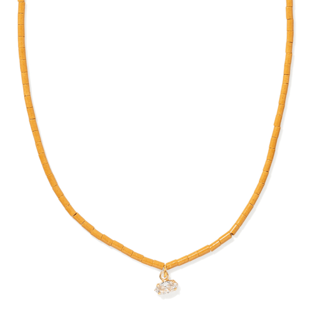 Terracotta Marquise Gaia Necklace - COLLARES - Malandra Jewelry - TC2699