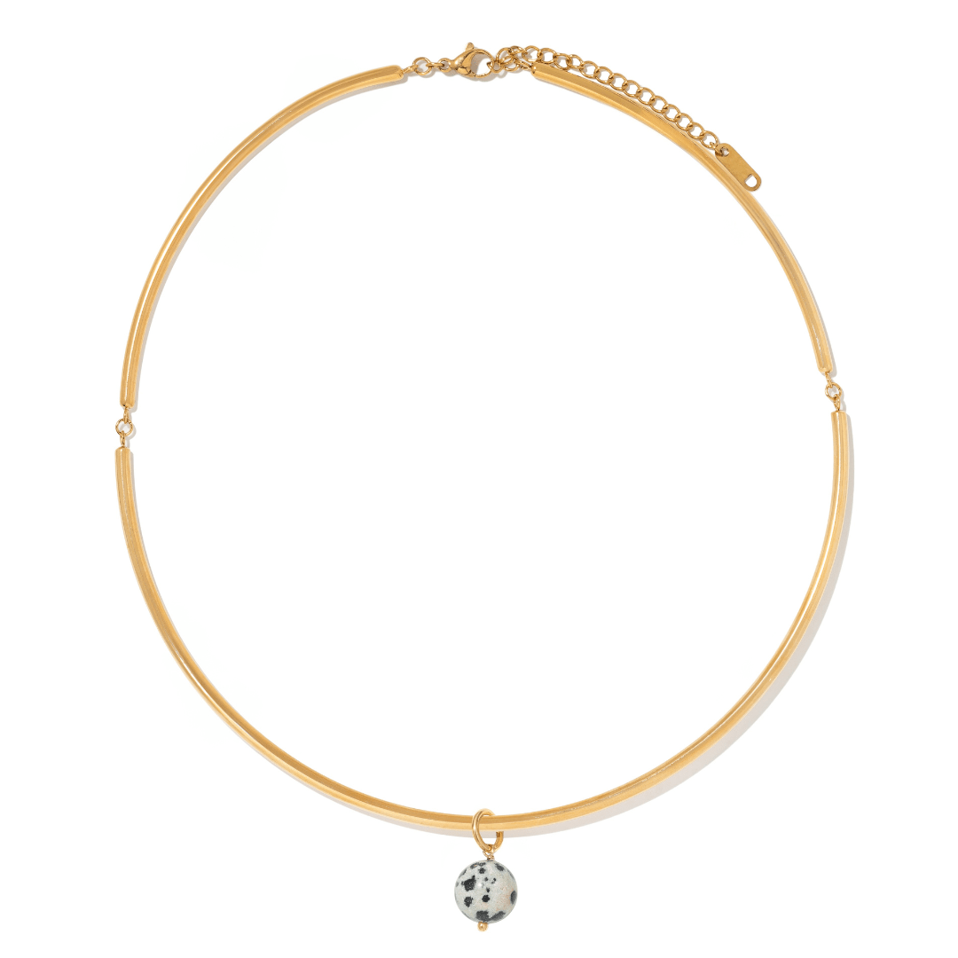 Terrazzo Jasper Gaia Choker - COLLARES - Malandra Jewelry - TC2736