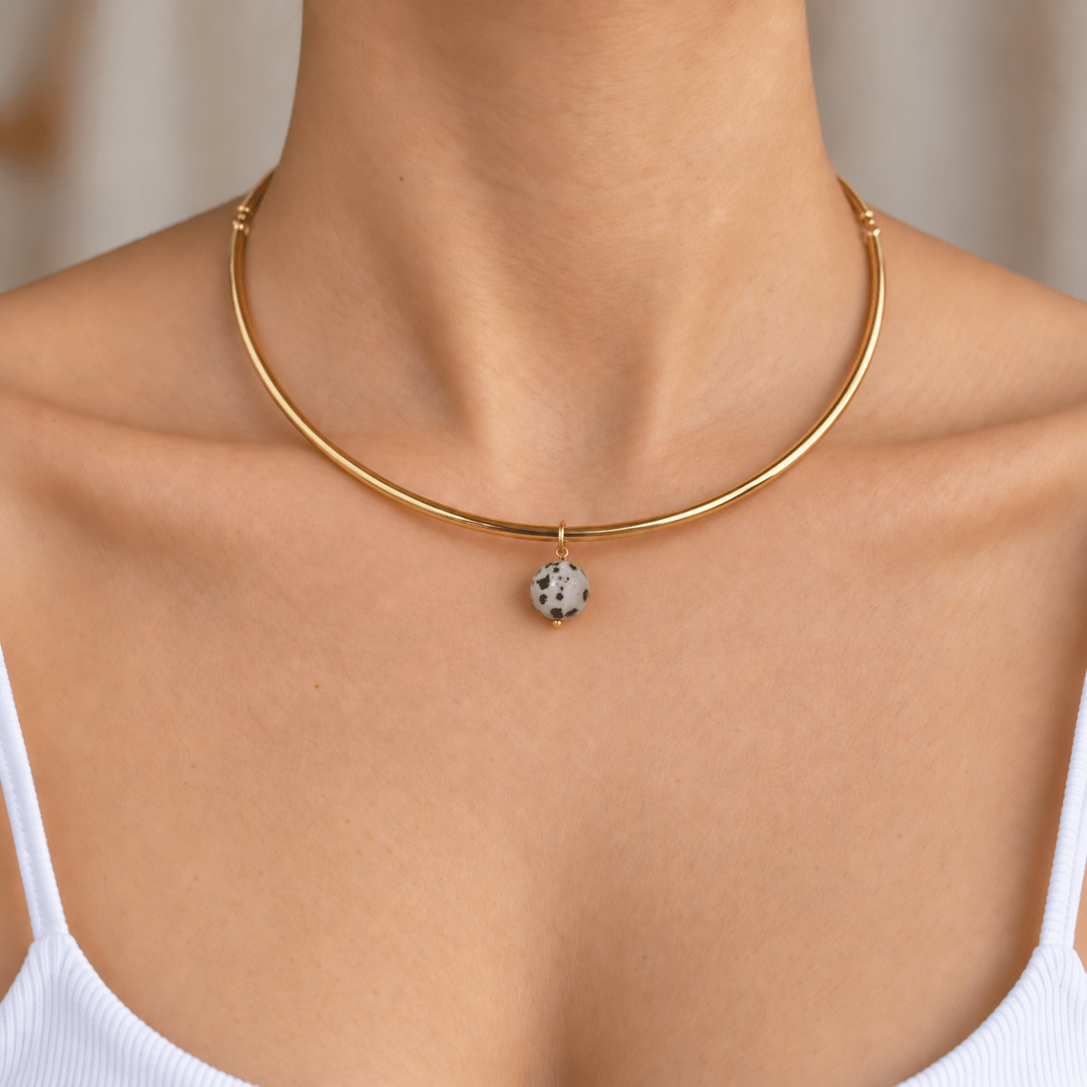 Terrazzo Jasper Gaia Choker - COLLARES - Malandra Jewelry - TC2736