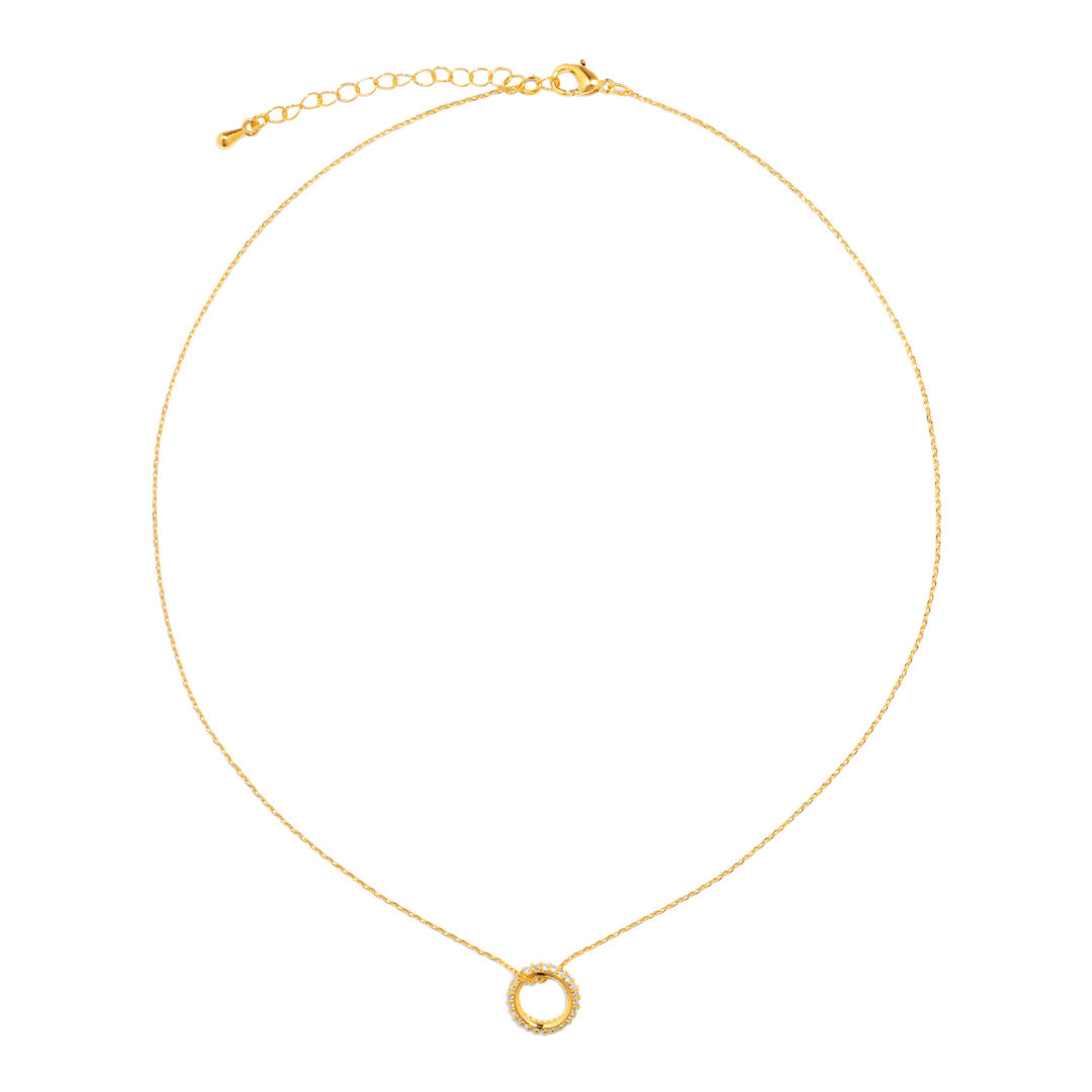 THE CIRCLE LUX GOLDEN NECKLACE - COLLARES - Malandra Jewelry - XBC159 - BPN00439 GDCRY