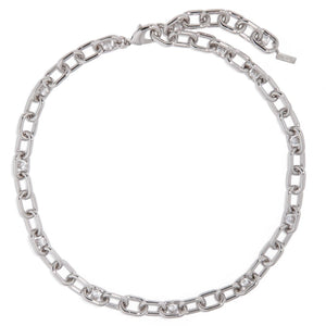 THE ESSENTIAL SILVER LINK NECKLACE - COLLARES - Malandra Jewelry - ICC441.P