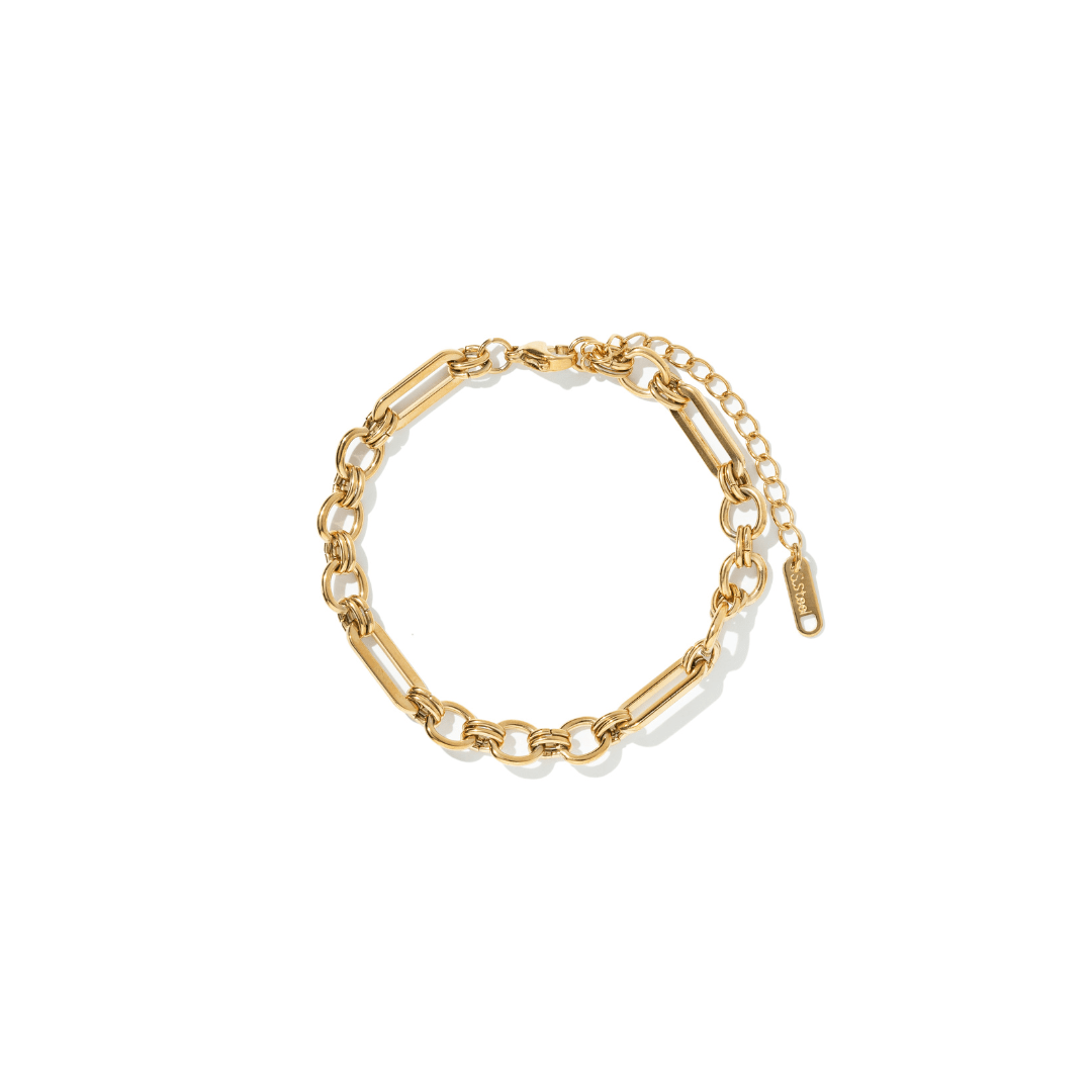 TIMELESS GOLD BRACELET - PULSERAS - Malandra Jewelry - EUWP315-JDB0305036