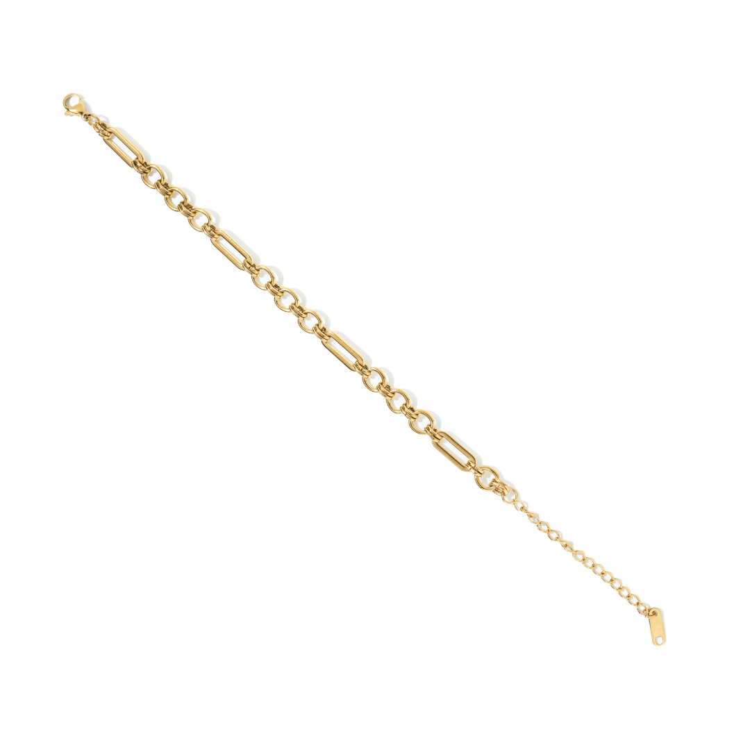 TIMELESS GOLD BRACELET - PULSERAS - Malandra Jewelry - EUWP315-JDB0305036